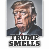 Sticker L'odeur drôle de Trump (Devant)