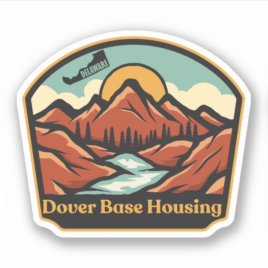 Sticker Logements de la base de Dover, Delaware (Devant)