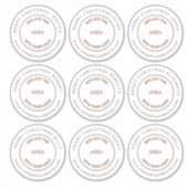 Sticker Logo 9 Grand Nom Individuel Joyeux Noël (Devant)