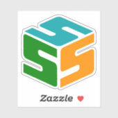 Sticker Logo à sabots (3" x 3") (Feuille)