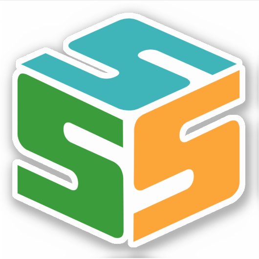 Sticker Logo à sabots (3" x 3") (Devant)