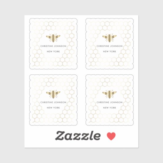 Sticker logo abeille (Feuille)