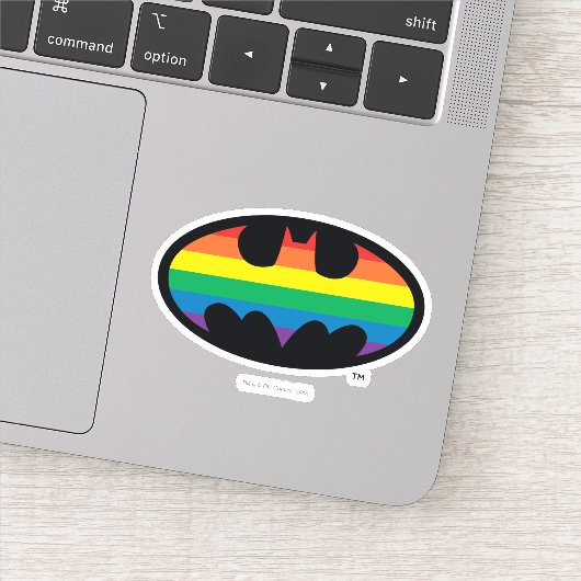 Sticker Logo Arc-en-ciel Batman (Détail)