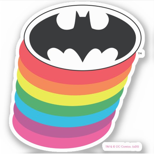 Sticker Logo Arc-en-ciel en couche Batman (Devant)