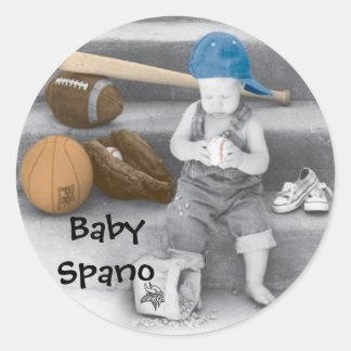 sticker, Logo, Baby Spano Ronde Sticker