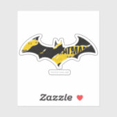 Sticker Logo Batman de bande de prudence (Feuille)