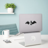 Sticker Logo Batman et Gotham Silhouette Bat (Ordinateur portable sur le bureau)