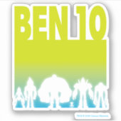 Sticker Logo Ben 10 Alien Line (Devant)