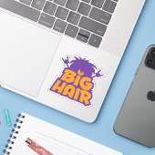 Sticker Logo Big Hair Band (Ordinateur portable avec iPhone)