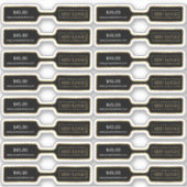 Sticker Logo Black & Gold Bijoux Prix Balise Barbell Étiqu (Devant)