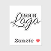 Sticker Logo Blanc Minimaliste (Feuille)
