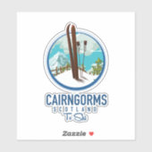 Sticker Logo Cairngorms Écosse (Feuille)