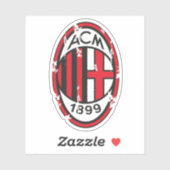 Sticker Logo classique Ac milan (Feuille)