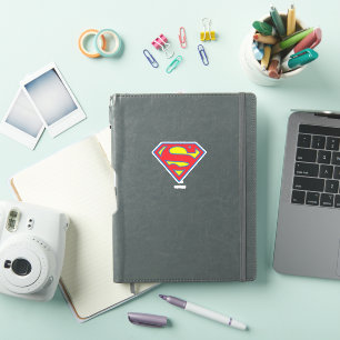 Sticker Logo classique Supergirl avec fond bleu