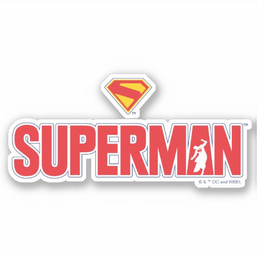 Sticker Logo classique Superman Bold (Devant)