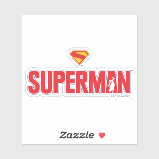 Sticker Logo classique Superman Bold (Feuille)