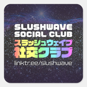 Sticker Logo Club Social Slushwave