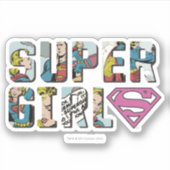 Sticker Logo de bande dessinée Supergirl (Devant)