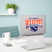 Sticker Logo de base-ball de la marine Wilshire Warriors (Ordinateur portable sur le bureau)