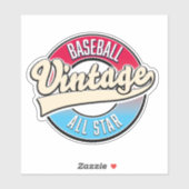 Sticker logo de baseball All Star (Feuille)