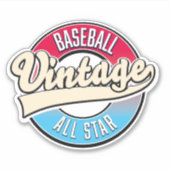 Sticker logo de baseball All Star (Devant)