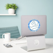 Sticker logo de champion de ski d'Autriche (Ordinateur portable sur le bureau)