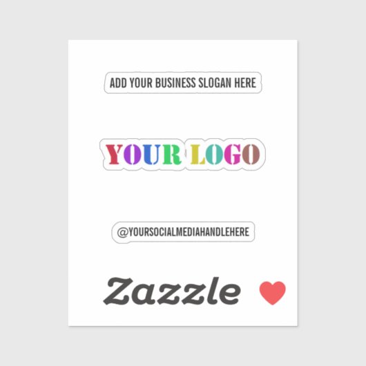 Sticker Logo de Custom Business (Feuille)