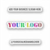 Sticker Logo de Custom Business (Recto)