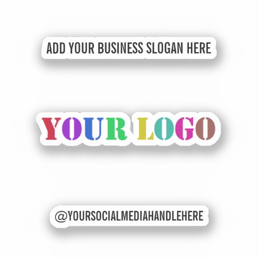 Sticker Logo de Custom Business (Recto)