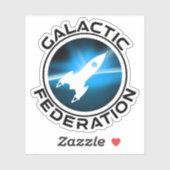 Sticker Logo de fédération galactique (Feuille)