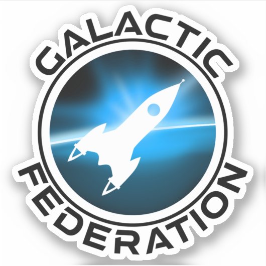 Sticker Logo de fédération galactique (Devant)