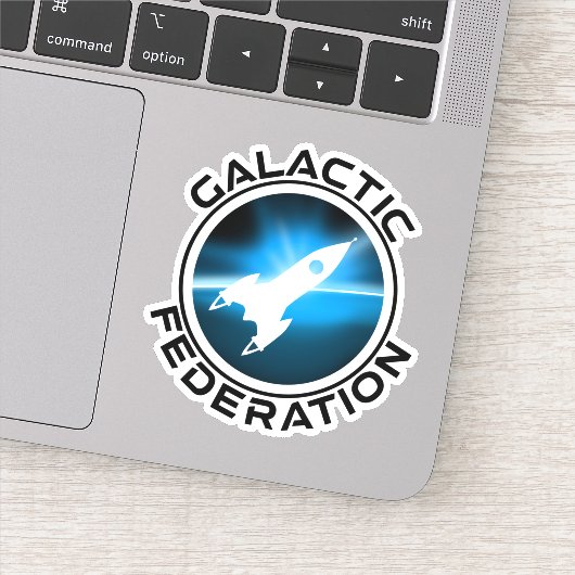 Sticker Logo de fédération galactique (Détail)