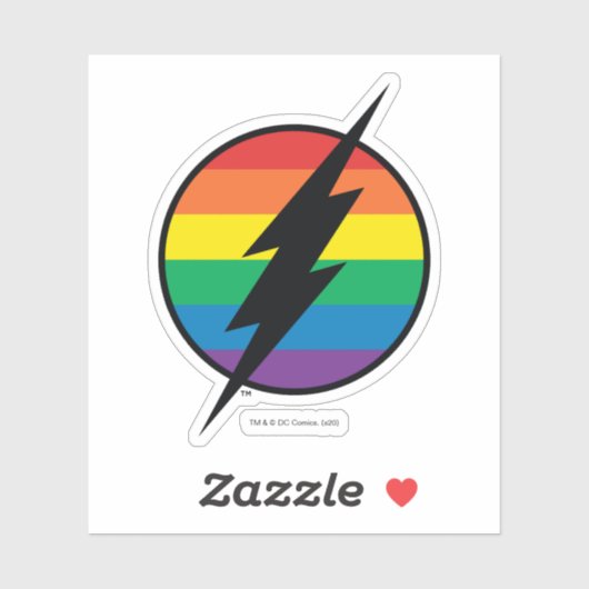 Sticker Logo de Flash Rainbow (Feuille)