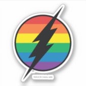 Sticker Logo de Flash Rainbow (Devant)