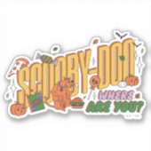 Sticker Logo de friandise d'Halloween de Scooby-Doo (Devant)