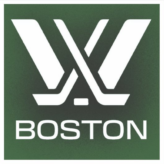 Sticker Logo de hockey PWHL Boston (Devant)