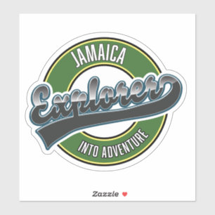 Sticker logo de Jamaica Explorer dans l'aventure