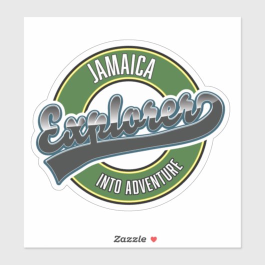 Sticker logo de Jamaica Explorer dans l'aventure (Feuille)