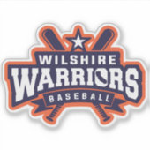 Sticker Logo de la Ligue de baseball Wilshire Warriors (Devant)