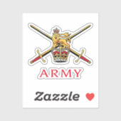 Sticker Logo de l'armée britannique (Feuille)