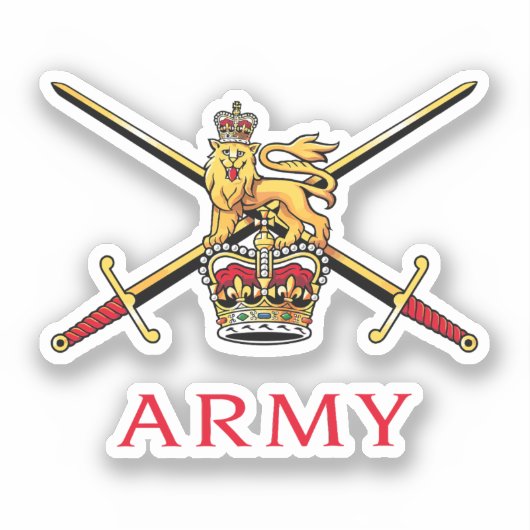 Sticker Logo de l'armée britannique (Recto)