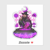 Sticker Logo de l'assistant de brassage magique (Feuille)