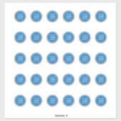 Sticker Logo de l'entreprise 1.5" Modèle de l'autocollant (Feuille)