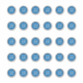 Sticker Logo de l'entreprise 1.5" Modèle de l'autocollant (Devant)