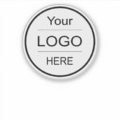 Sticker Logo de l'entreprise | Bouteilles professionnelles (Devant)