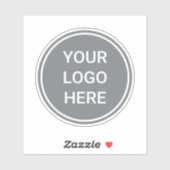 Sticker Logo de l'entreprise personnalisée Bouteille d'eau (Feuille)