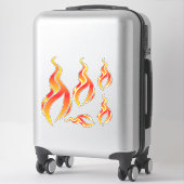Sticker Logo de l'icône de flamme (Sur valise)