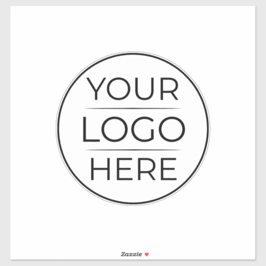 Sticker Logo de marque d'entreprise moderne (Feuille)