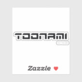 Sticker Logo de police futuriste Toonami (Feuille)