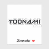 Sticker Logo de police numérique Toonami (Feuille)